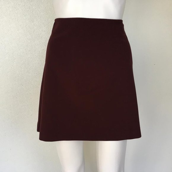 DYLAN GRAY CASUAL MINI SKIRT RED WINE Size 10 V2